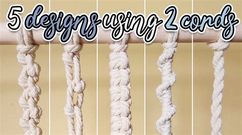 Macrame Knots With 2 Cords