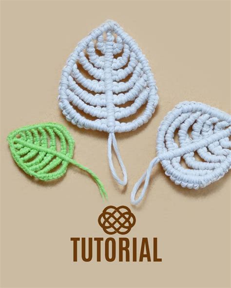 Macrame Leaf Pattern Printable