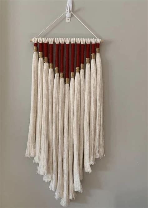 Macrame Wall Hanging Red