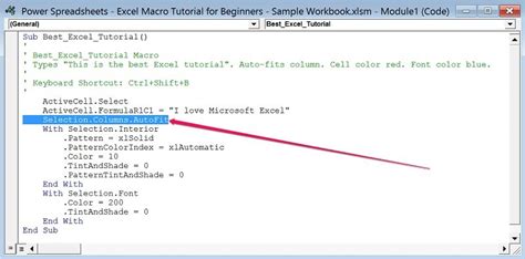 macro programming in excel