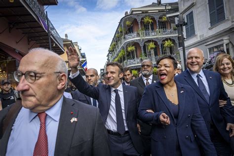 macron in new orleans