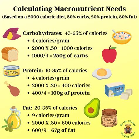 macronutrients calculator for food