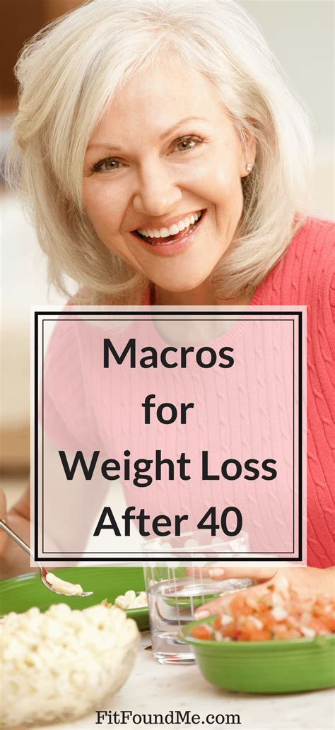 macros for weight loss female over 40