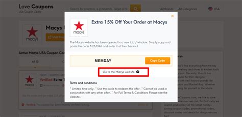 Macy's In Store Promo Code