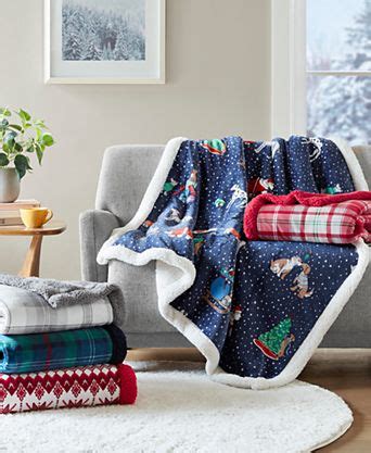 Macys Blue Throws