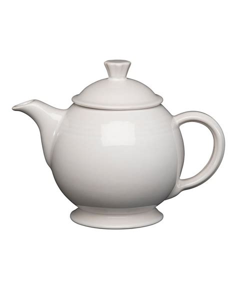 Macys White Teapot