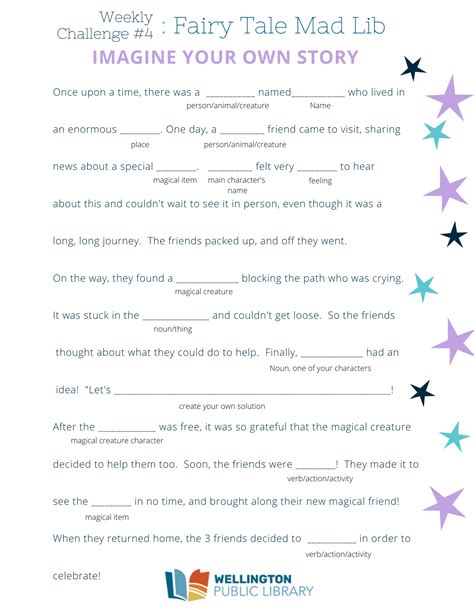 Mad Libs Printable Library