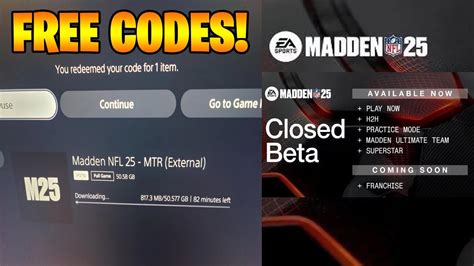 madden 25 beta code xbox
