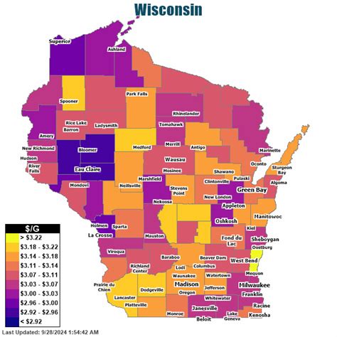 madison wisconsin gas prices