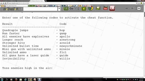 About Madness Interactive Cheat Codes Updated