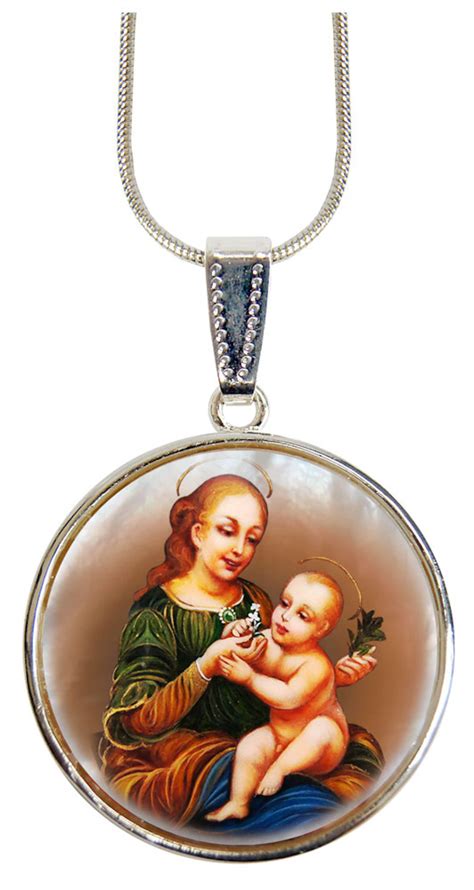 madonna and child pendant