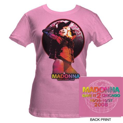 madonna sticky and sweet tour t shirt