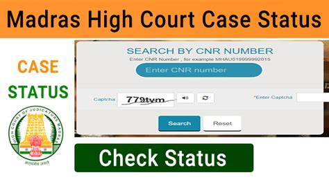 madras high court case status by number