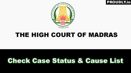 madras high court daily case status