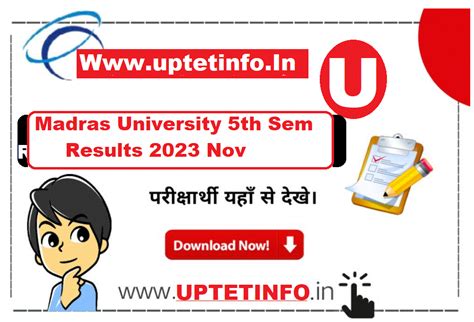 madras university november results 2023
