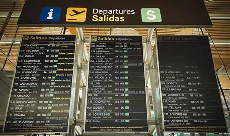 madrid airport departures today