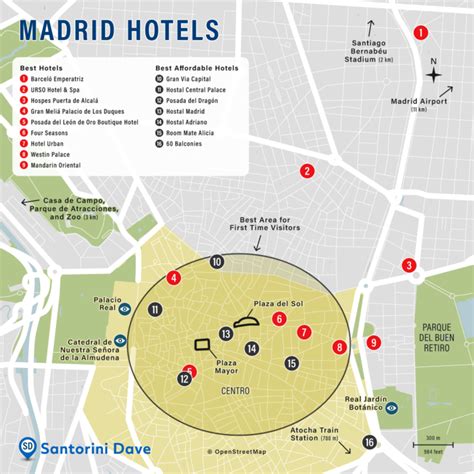 madrid map hotels near gran via