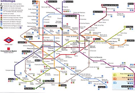 madrid spain metro map