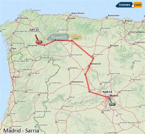 madrid to sarria by train