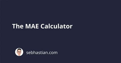 mae calculator
