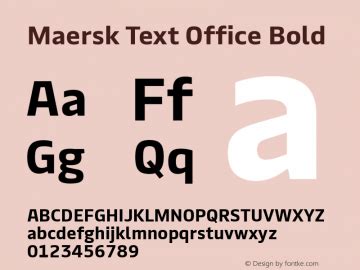 maersk font free download
