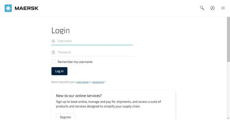 maersk line login myfinance