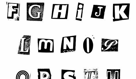 130 Newspaper and Magazine Cutout Letters (PNG Transparent) | OnlyGFX.com