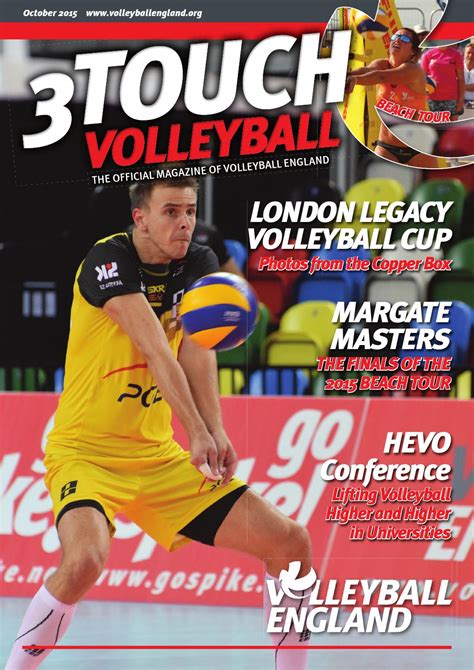 magazine article about volleyball