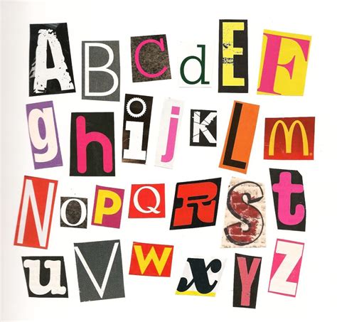 magazine cutout letters font generator