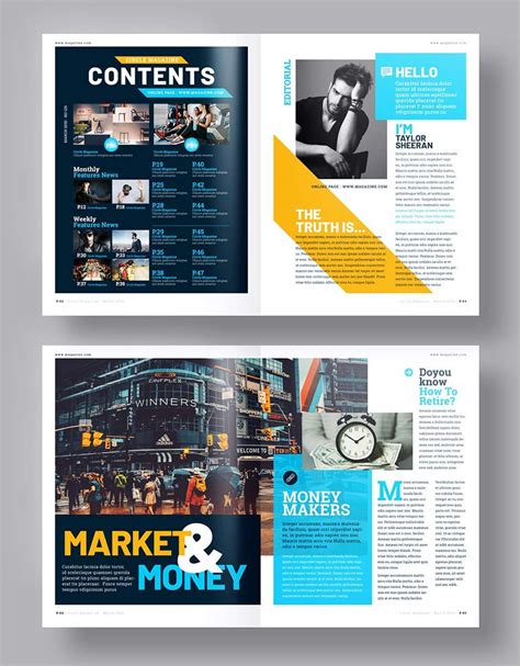 Sports Magazine InDesign Templates Creative Market