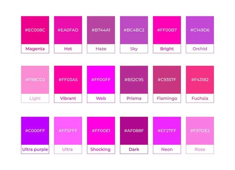 magenta color code in word
