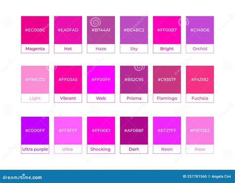 magenta colour code number
