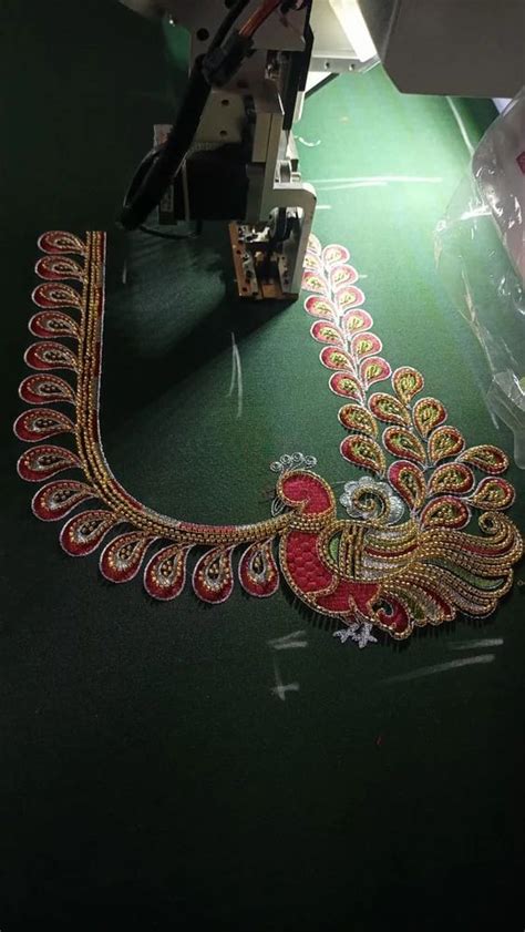 Maggam Work Machine Embroidery