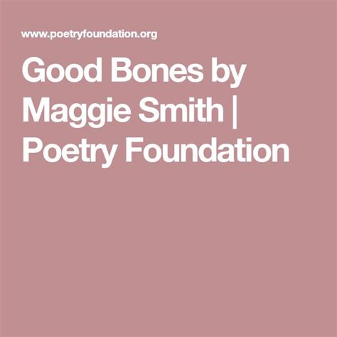 maggie smith poetry foundation