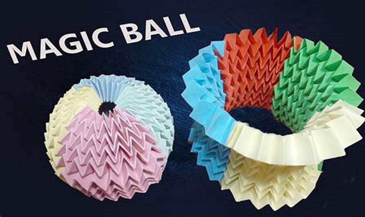 magic ball origami anleitung