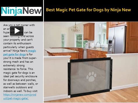 Magic Gate For Dogs Instructions