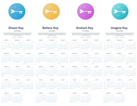 Magic Key Blockout Calendar 2025