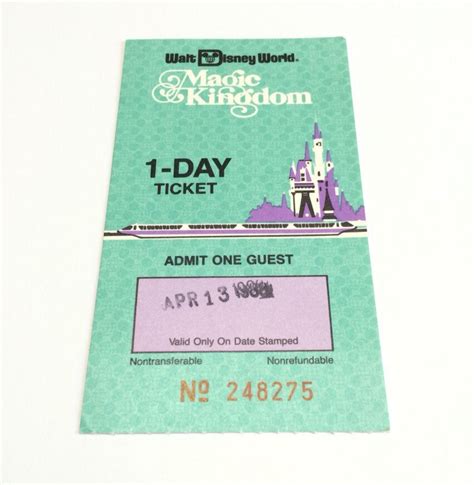 magic kingdom tickets 1 day pass