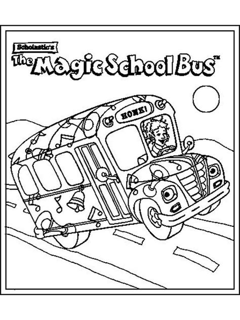magic school bus coloring page