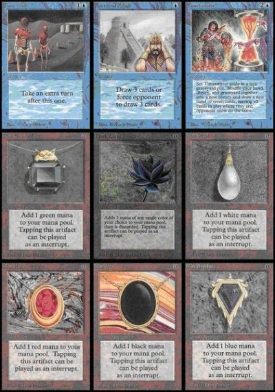 Ranking the "Power Nine" Cards in Magic The Gathering HobbyLark