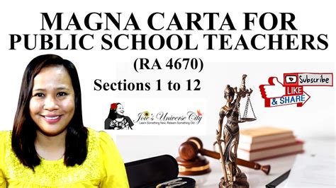 magna carta for teachers summary