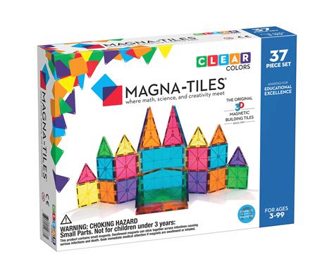 magna tiles clear colors 37pc set