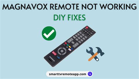 magnavox tv remote not working