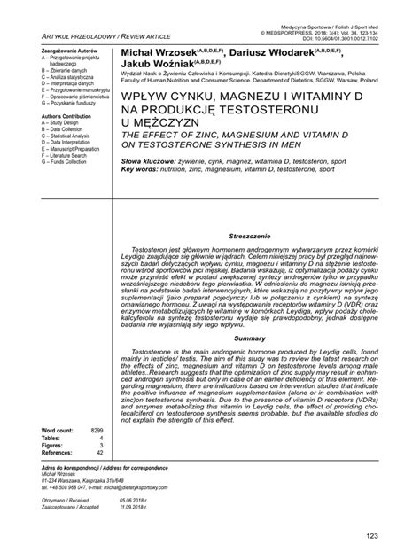 Magnesium Study Testosterone