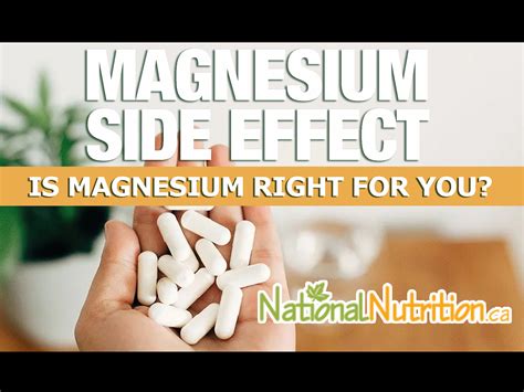 Magnesium Supplements Side Effects