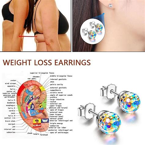 2 Pair Bio Healthcare Earring Weight Loss Ear Healthy