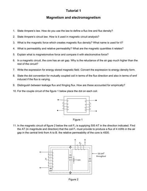 Magnetism And Electromagnetism Tutorial