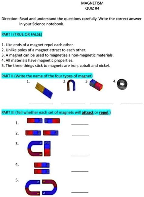 Magnets Questions And Answers