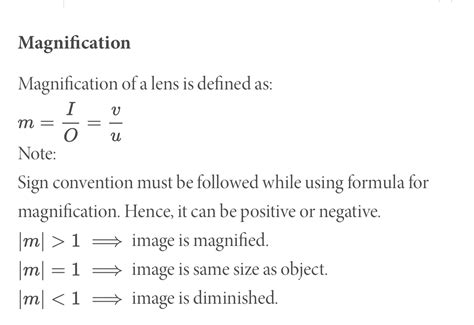 Magnification Given Distance