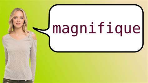 French Funny Magnifique Magnificent Dictionary Definition French